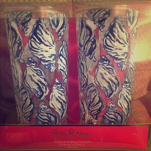 Lilly Pulitzer Acrylic Highball Glasses